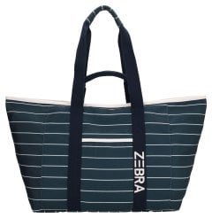 Zebra Trends Elise W00761 White Navy Stripe