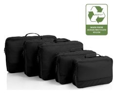 Heys Ecotex Packing Cube 5 Pc Set Black Onyx