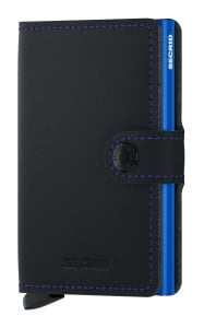 Secrid Miniwallet Matte Black & Blue