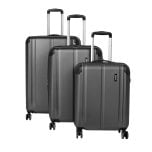 Travelite City 4w S,M,L Anthracite – súprava 3 kufrov