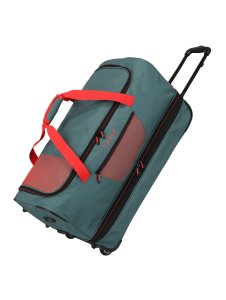 Travelite Basics Wheeled duffle L exp Green/orange