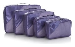 Heys Metallic Packing Cube 5pc Navy