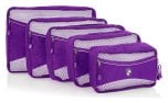 Heys Eco Packing Cube 5pc Set II Purple