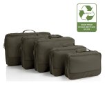 Heys Ecotex Packing Cube 5 Pc Set Green Moss