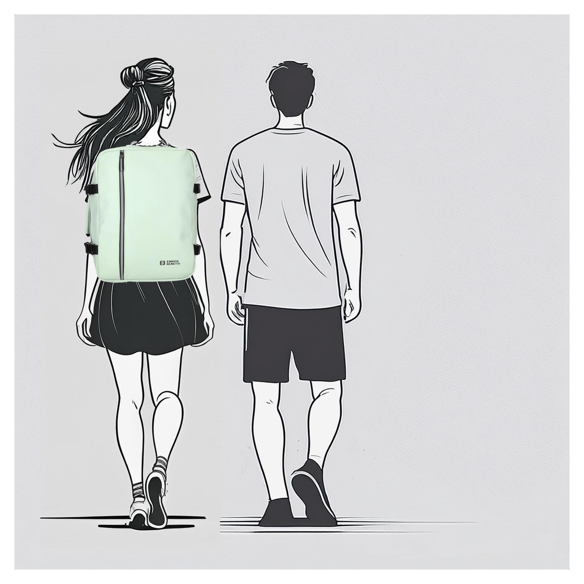 Batoh na notebook Enrico Benetti Bergen 56004 Mint – Obrázok 5