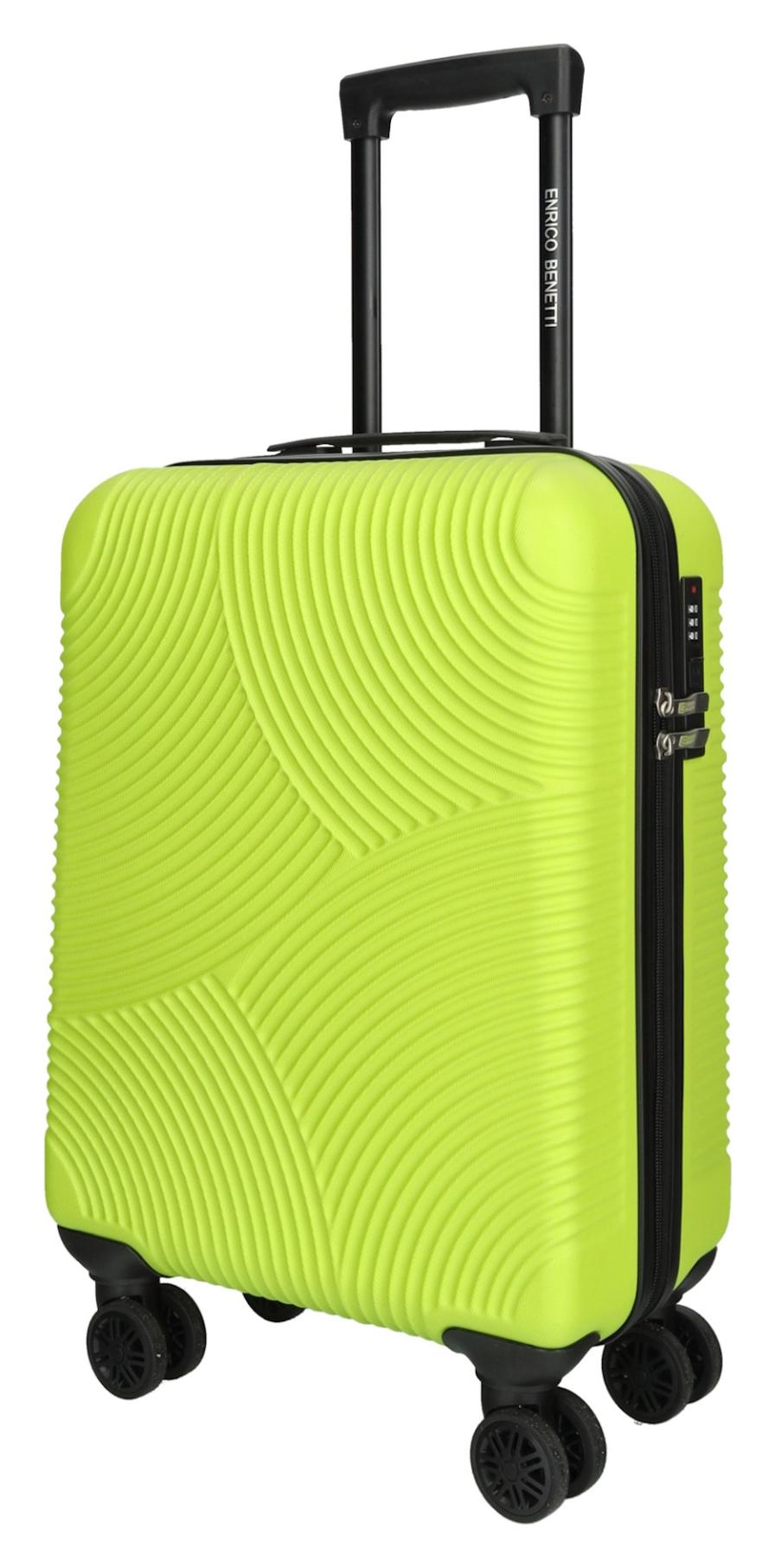 Kufor do lietadla 55x40x20 Enrico Benetti Louisville 39040-50 Lime green