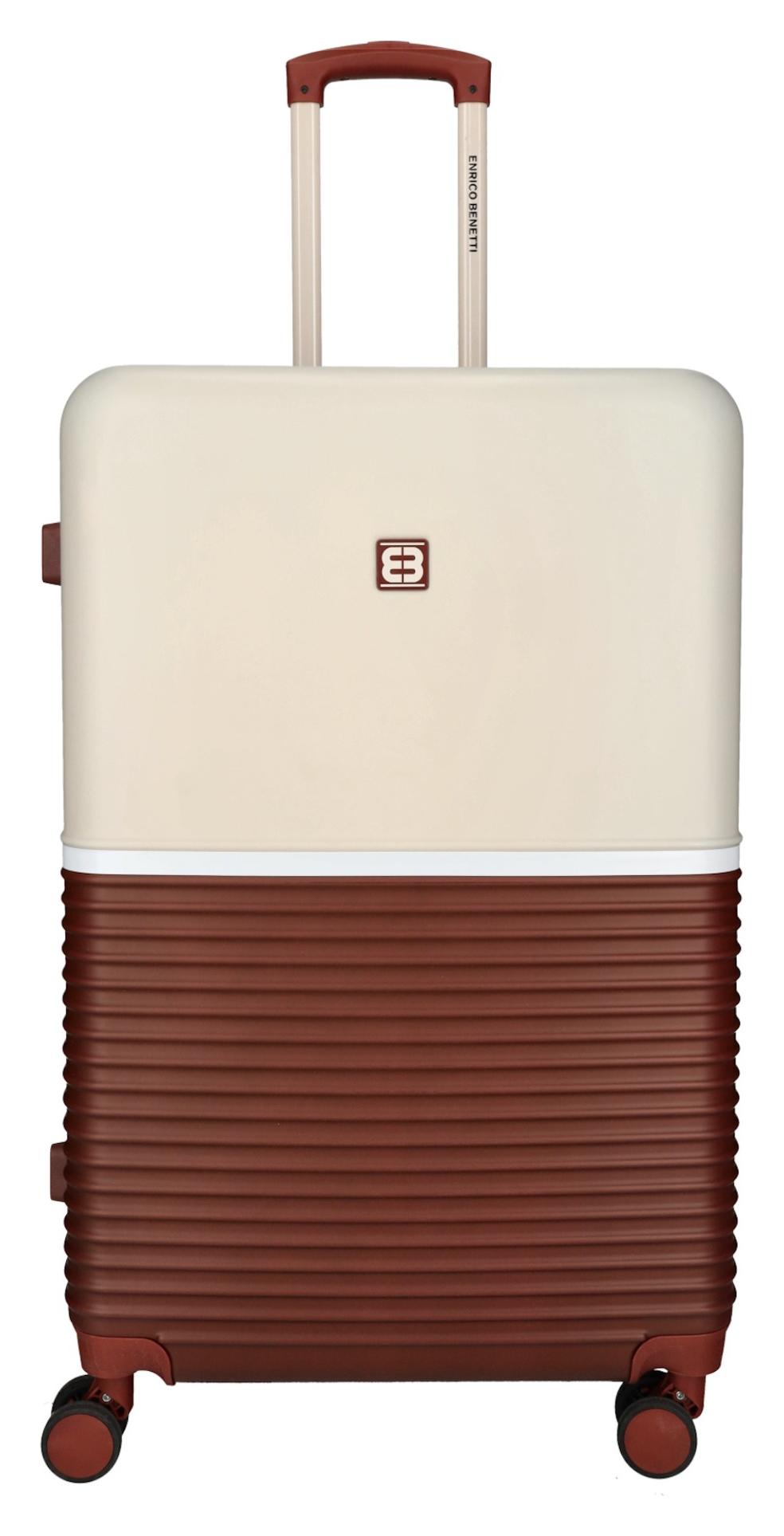Veľký cestovný kufor Enrico Benetti Princetown L Bordeaux/Pink