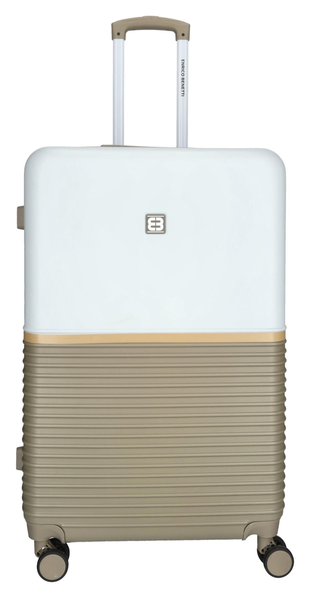 Veľký cestovný kufor Enrico Benetti Princetown L Taupe/Ivory