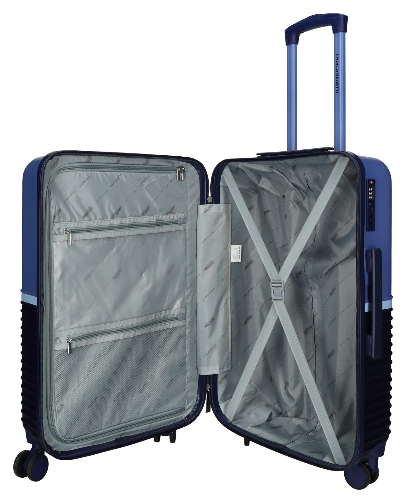 Stredný kufor na kolieskach Enrico Benetti Princetown M Navy/Jeans – Obrázok 4