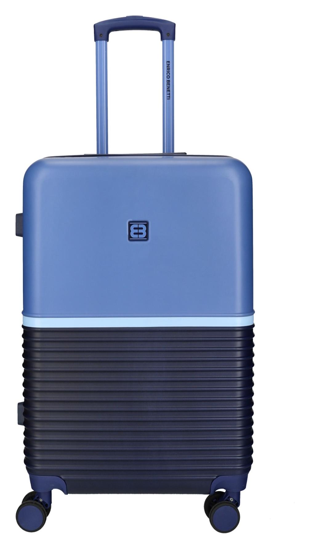 Stredný kufor na kolieskach Enrico Benetti Princetown M Navy/Jeans