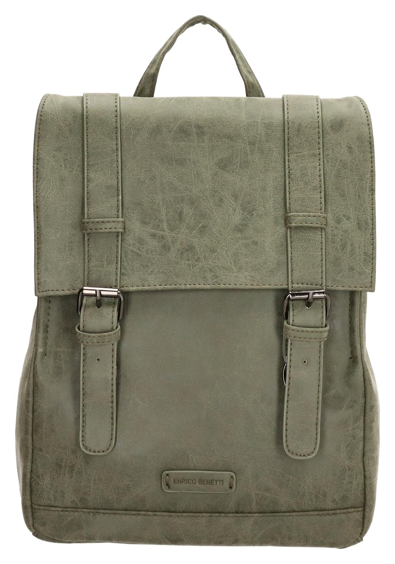 Dámsky batoh a kabelka 2v1 Enrico Benetti Amy Backpack 8 l Olive