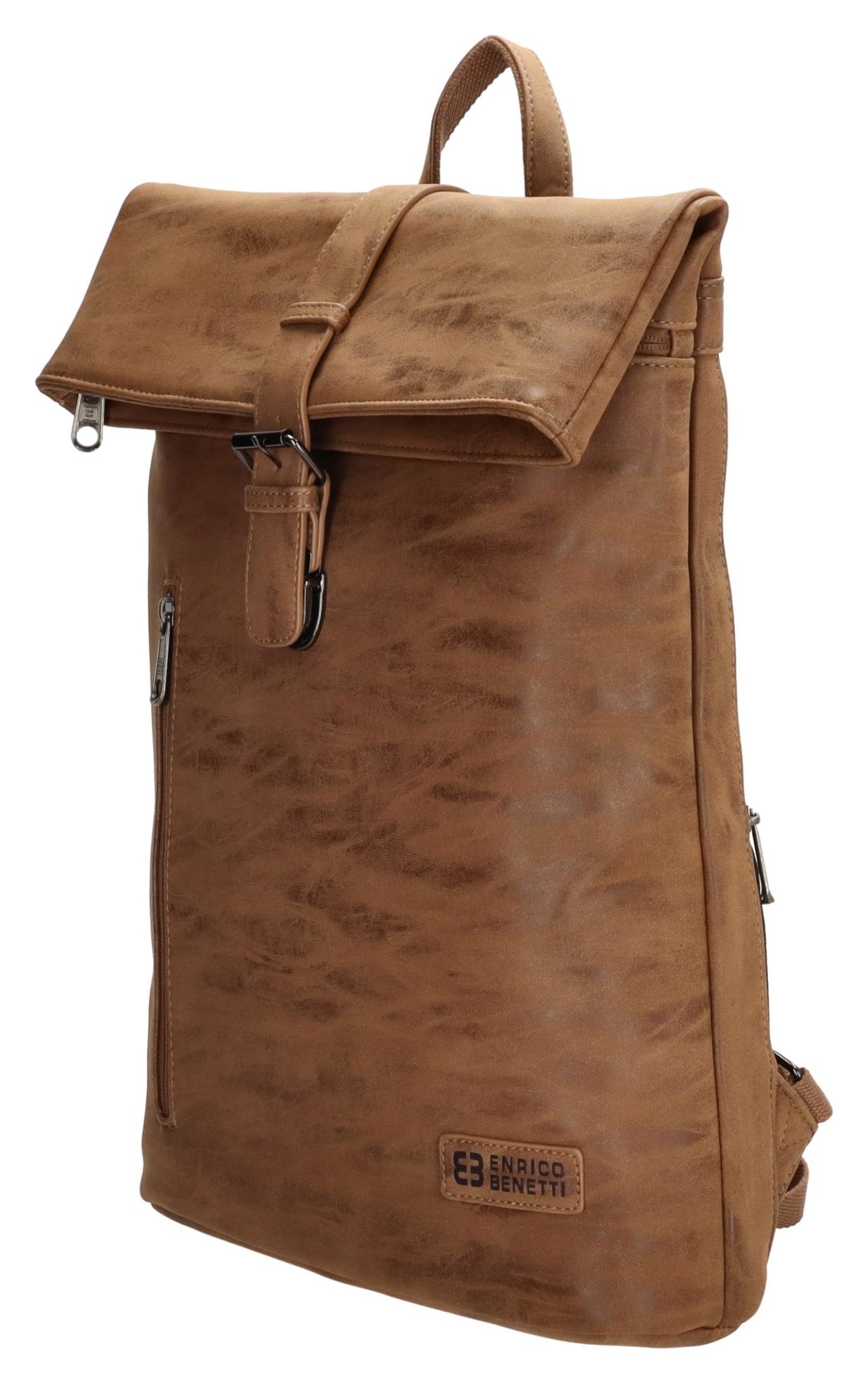 Batoh na notebook Enrico Benetti Rotterdam 66598 Camel