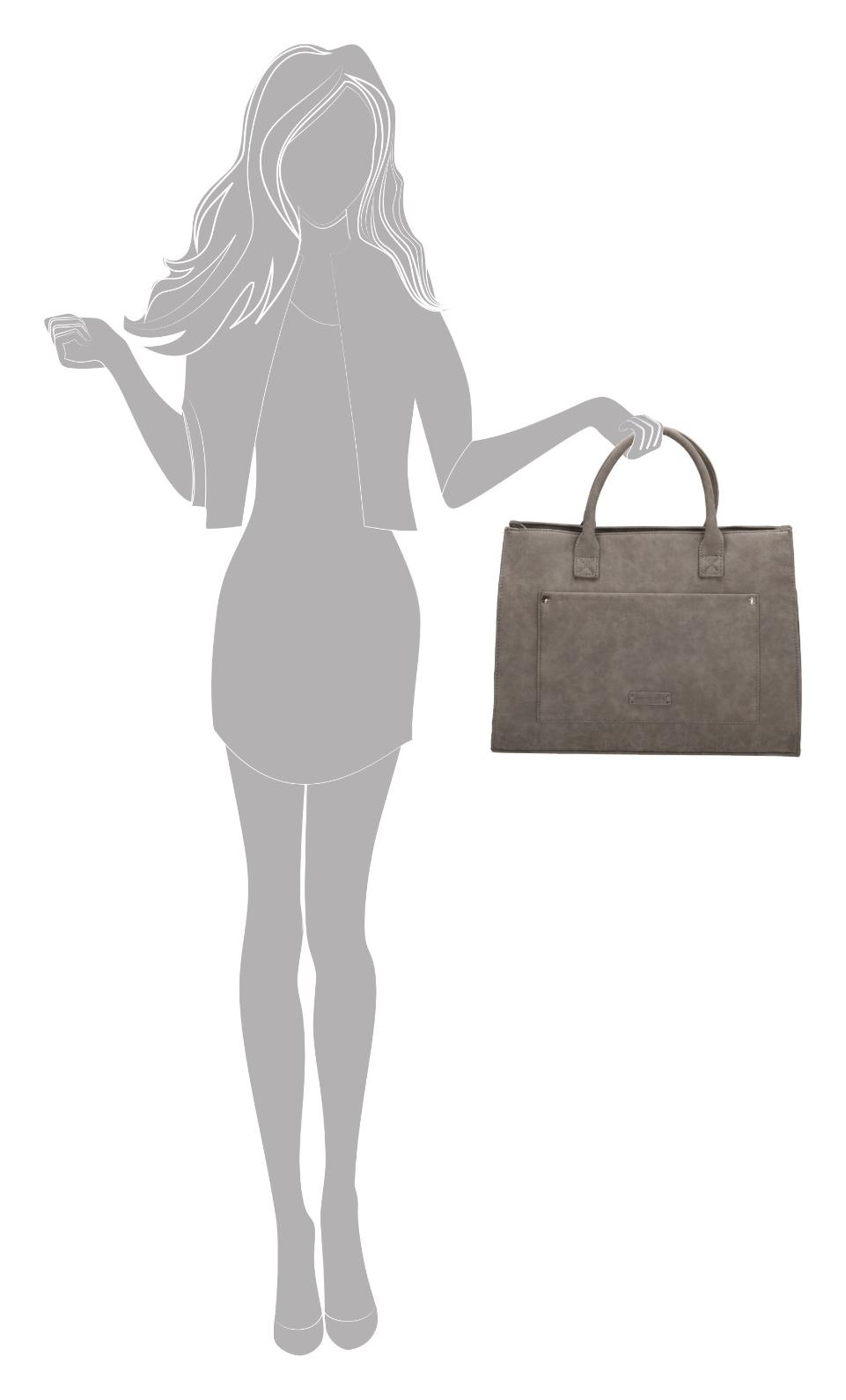 Dámska taška na notebook Enrico Benetti Bobbi 66523 Medium Grey – Obrázok 6