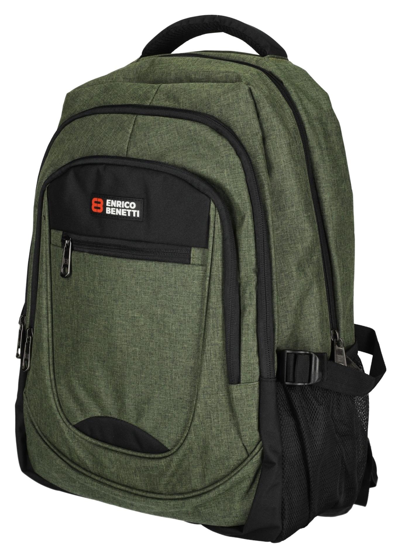 Batoh na notebook Enrico Benetti Hamburg Notebook Backpack 35,5 l Olive – Obrázok 2