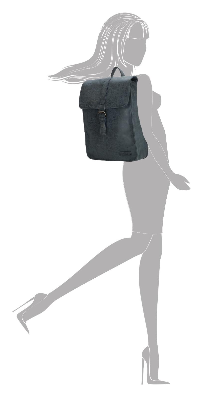 Elegantný dámsky batoh do mesta Enrico Benetti Kate Backpack Blue