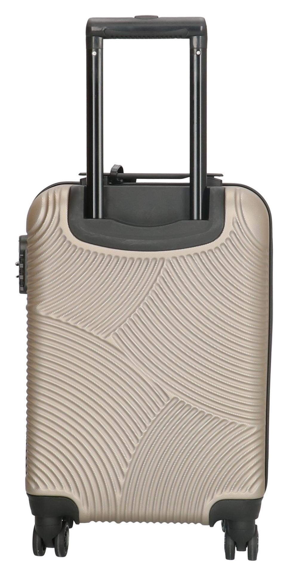 Kufor do lietadla 55x40x20 Enrico Benetti Louisville 39040-50 Champagne – Obrázok 3