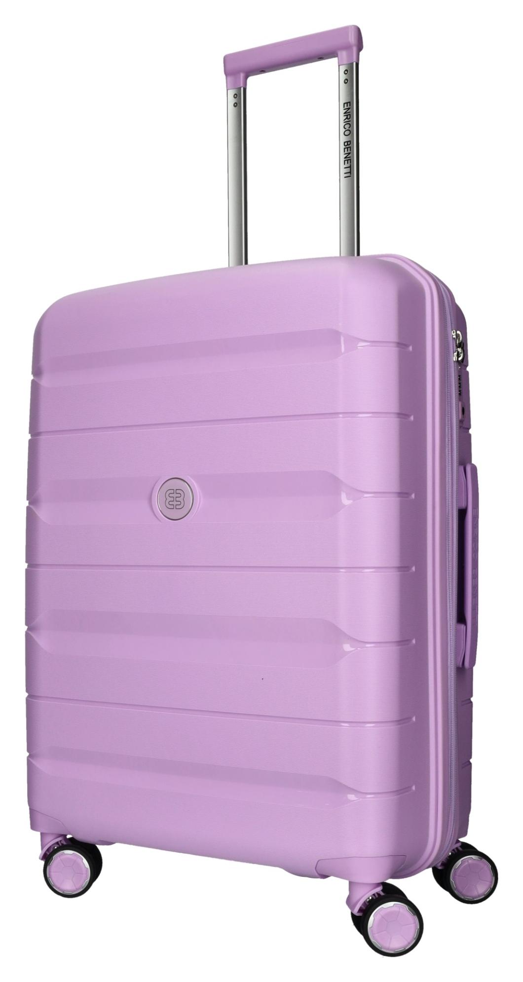 Sada cestovných kufrov Enrico Benetti Montréal S,M,L Lilac