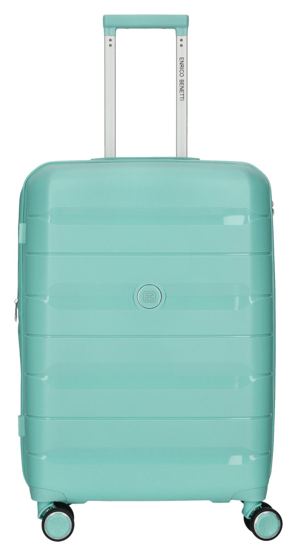 Veľký škrupinový kufor na kolieskach Enrico Benetti Montréal L Mint