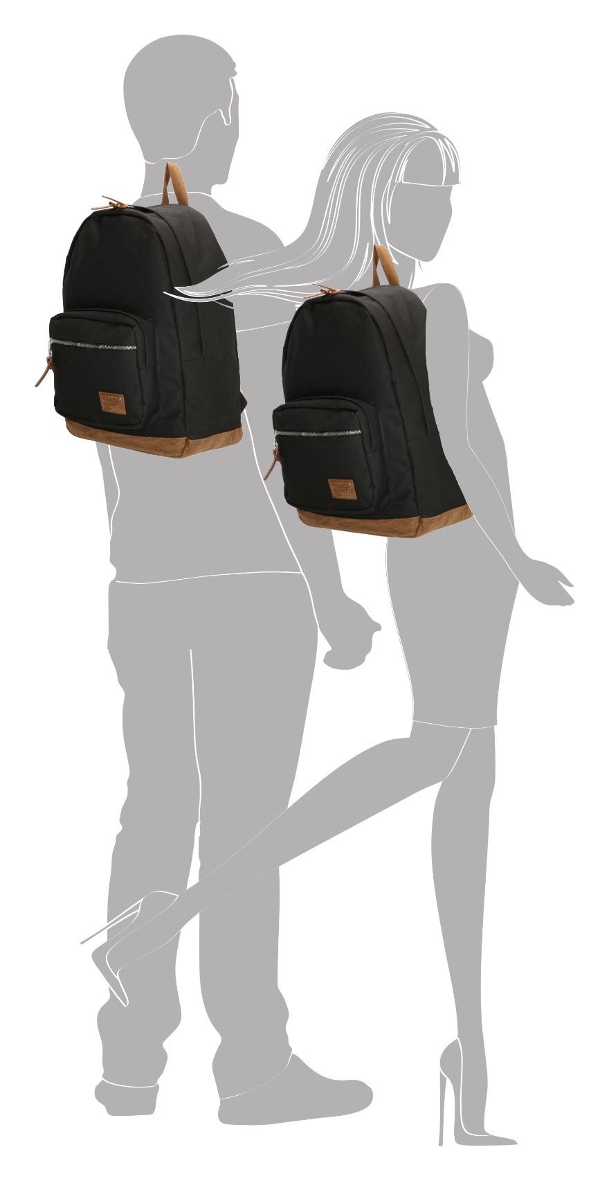 Retro ruksak Enrico Benetti Santiago Notebook Backpack 22 l Black – Obrázok 5