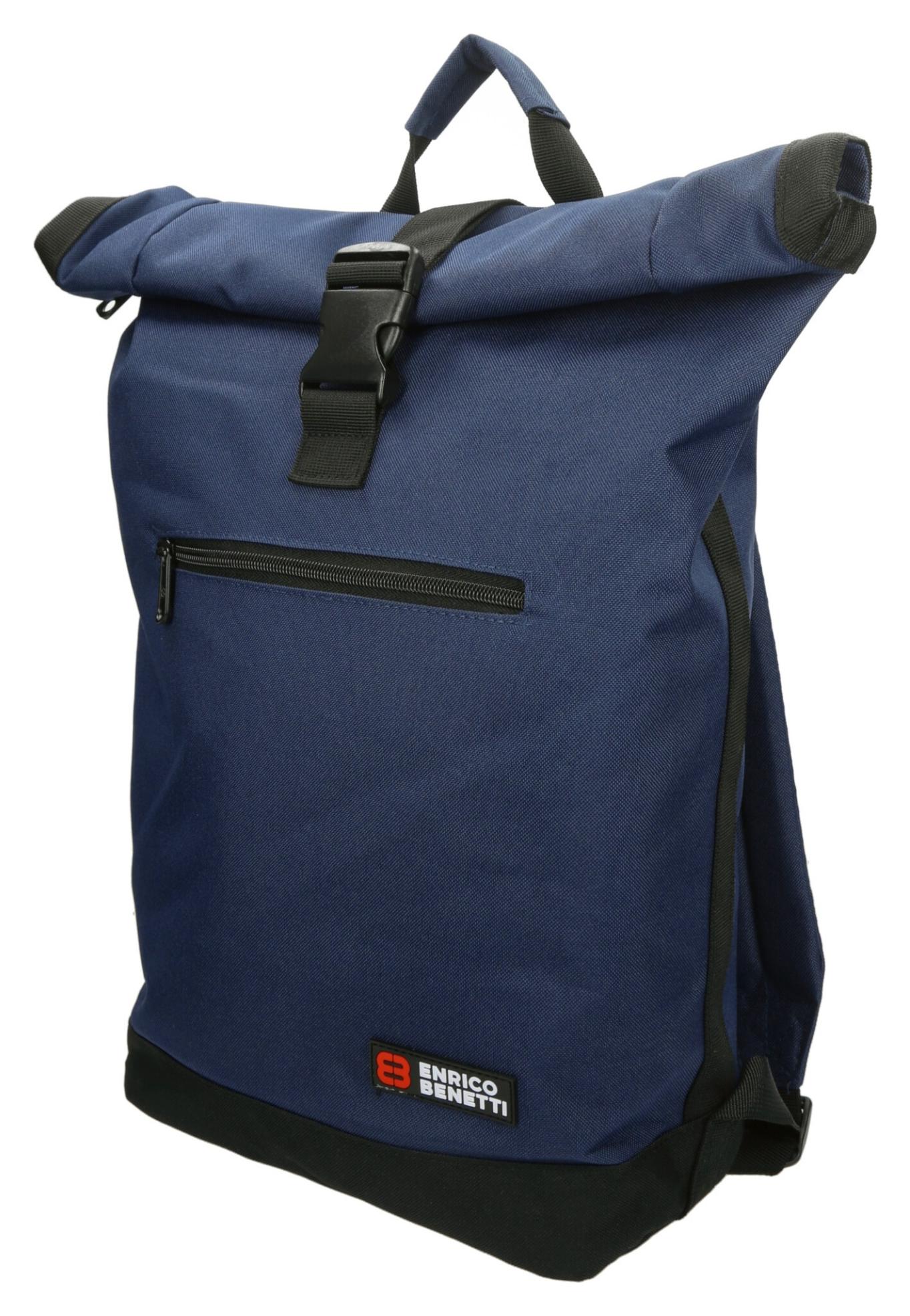Roll-top batoh Enrico Benetti Amsterdam Notebook Backpack Blue