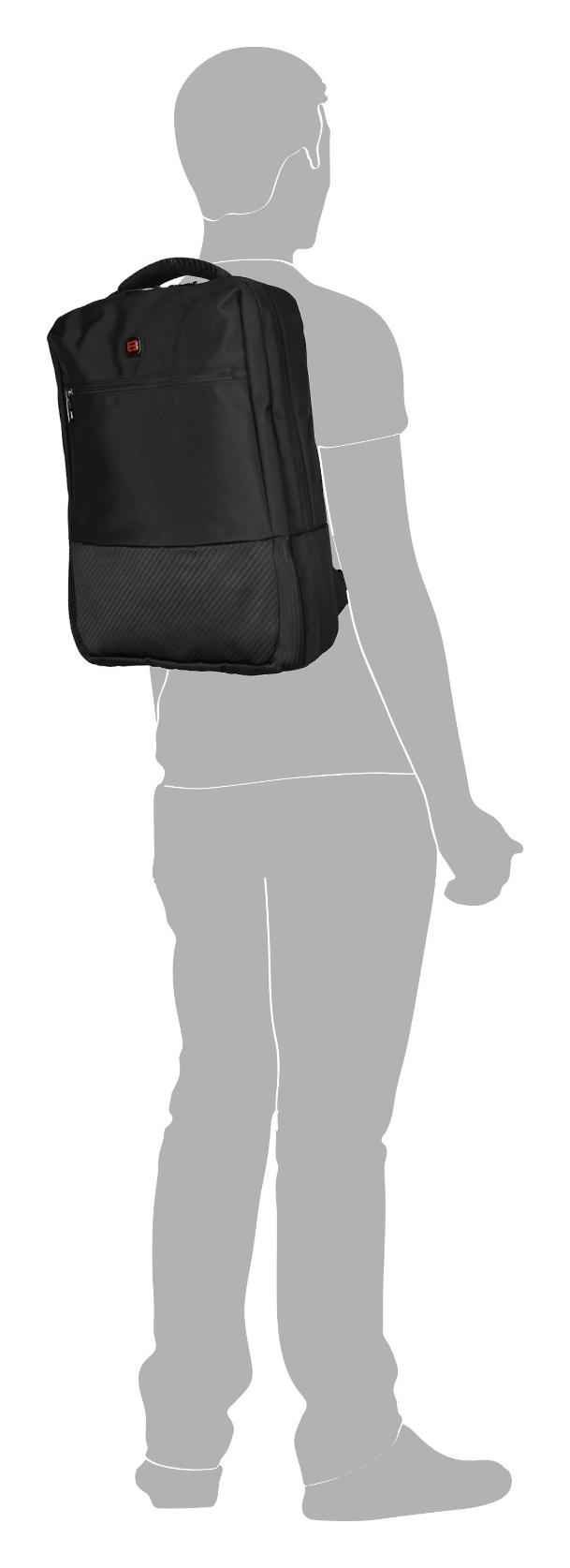 Batoh na notebook Enrico Benetti Bern 15" Notebook Backpack Black – Obrázok 5