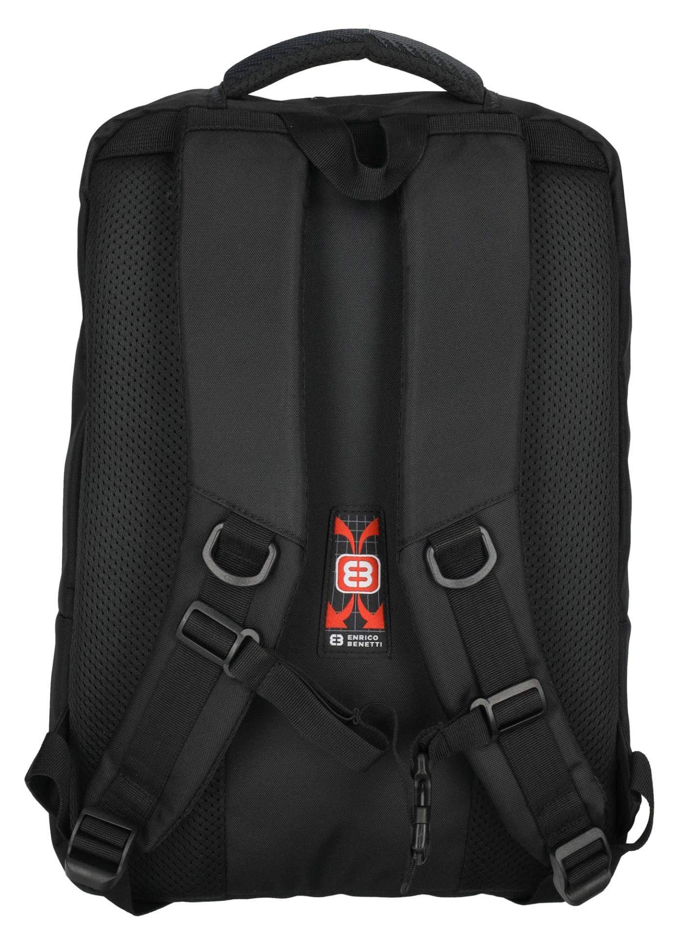 Batoh na notebook Enrico Benetti Bern 15" Notebook Backpack Black – Obrázok 3