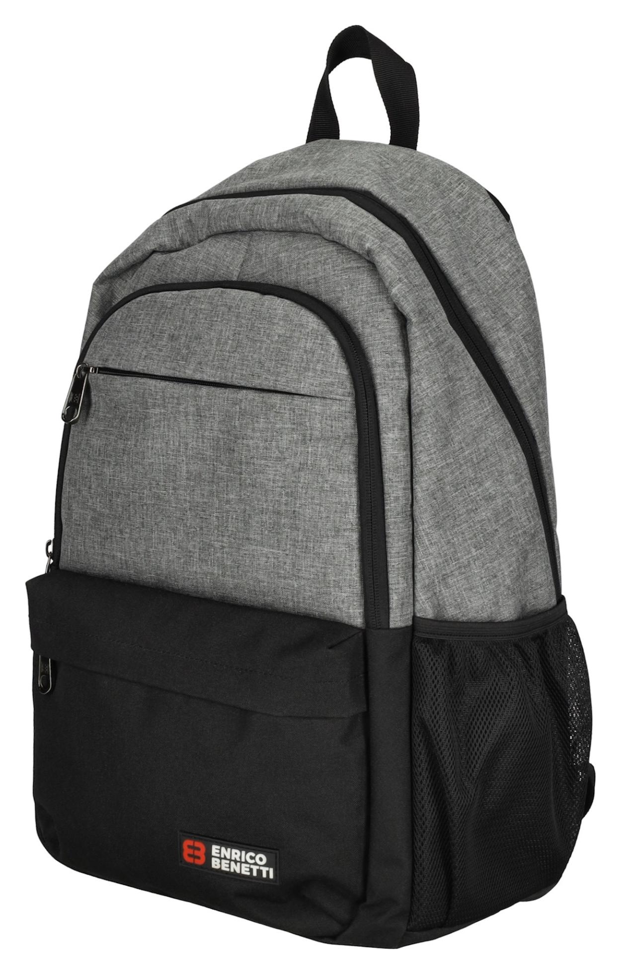 Batoh na notebook Enrico Benetti Hamburg Notebook Backpack 23 l Light Grey