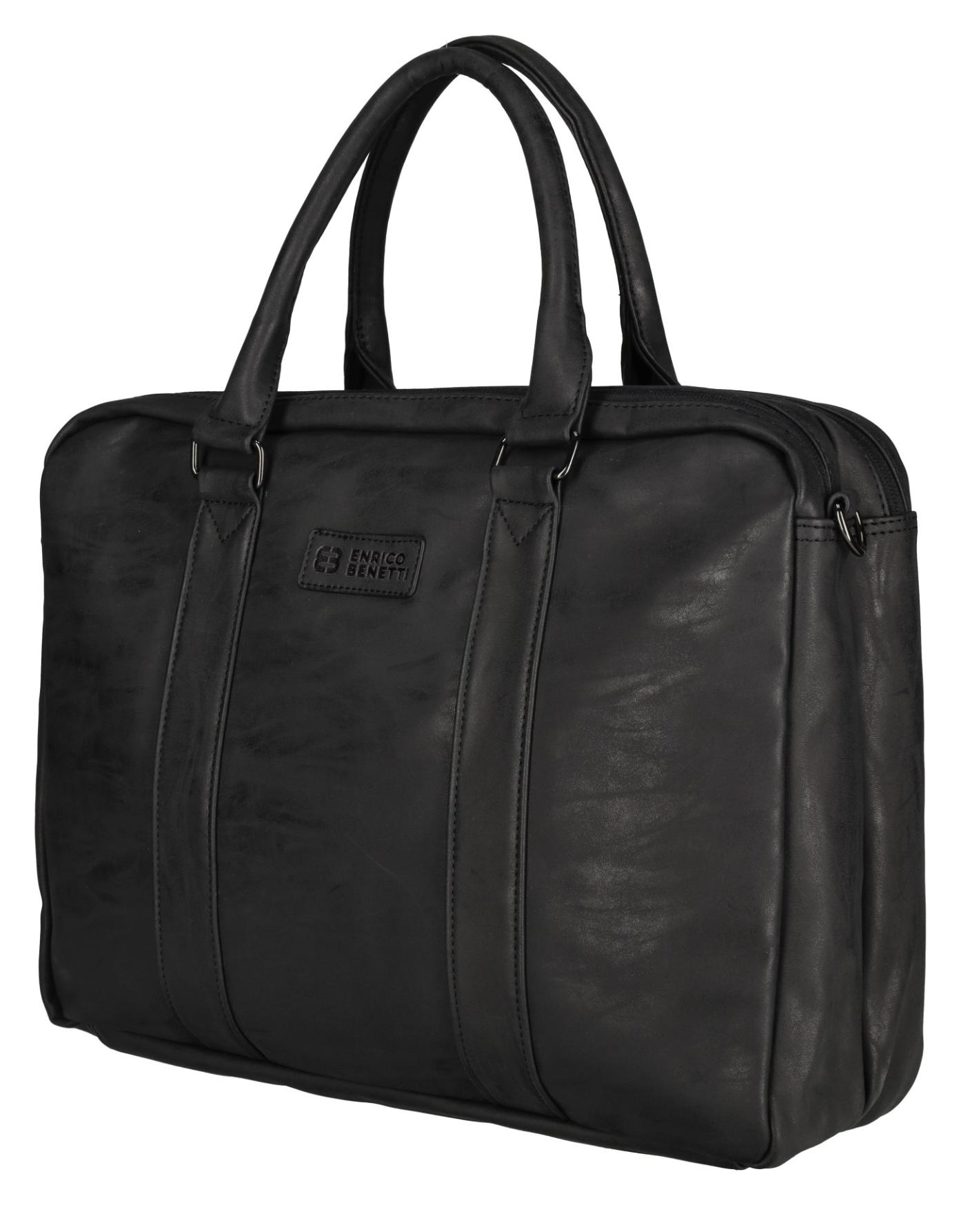 Pánska taška na notebook Enrico Benetti Rotterdam 15" Notebook Bag Black