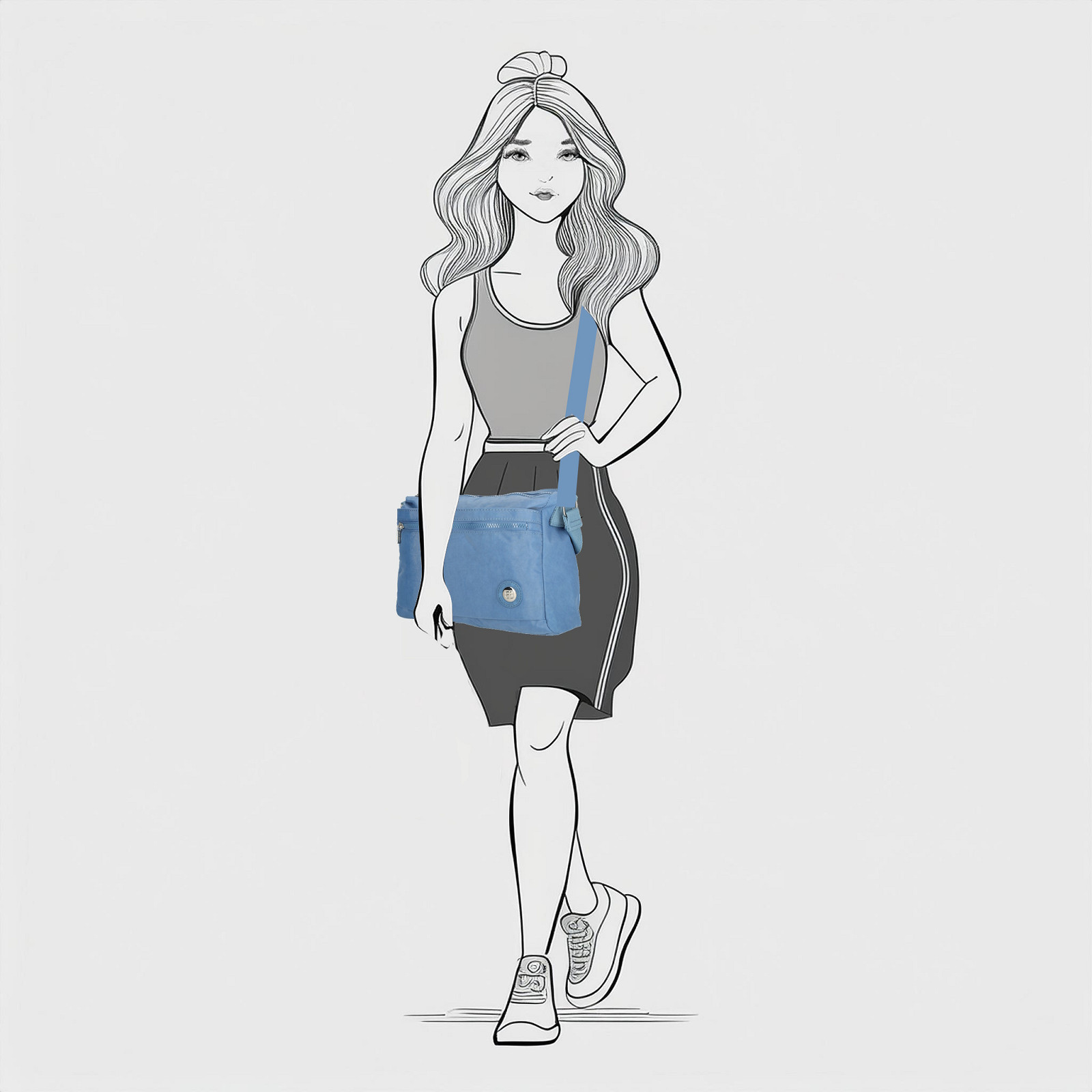 Crossbody taška Enrico Benetti Suzie 66845 Jeansblue