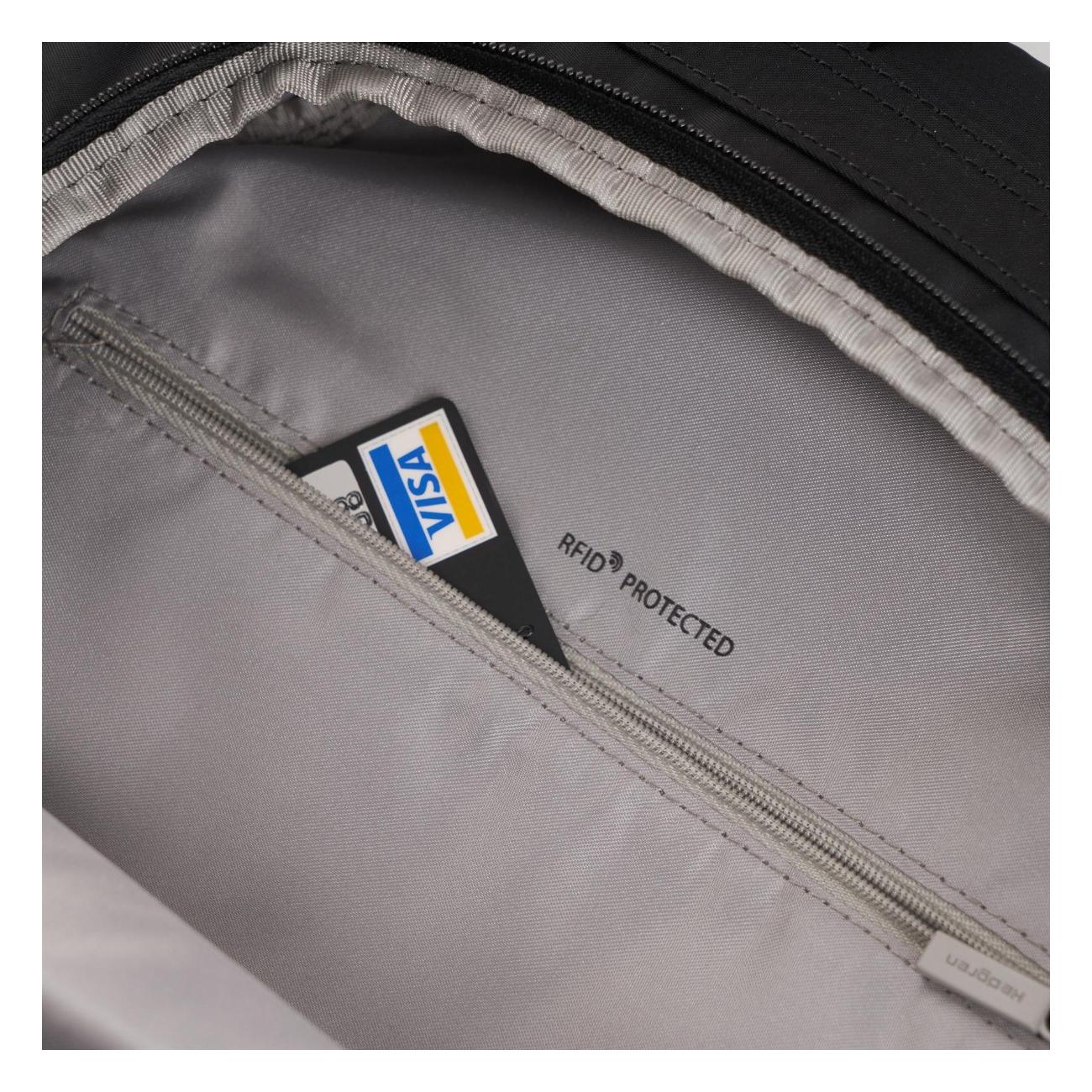 Elegantný dámsky batoh do mesta Hedgren Vogue L Black – Obrázok 5