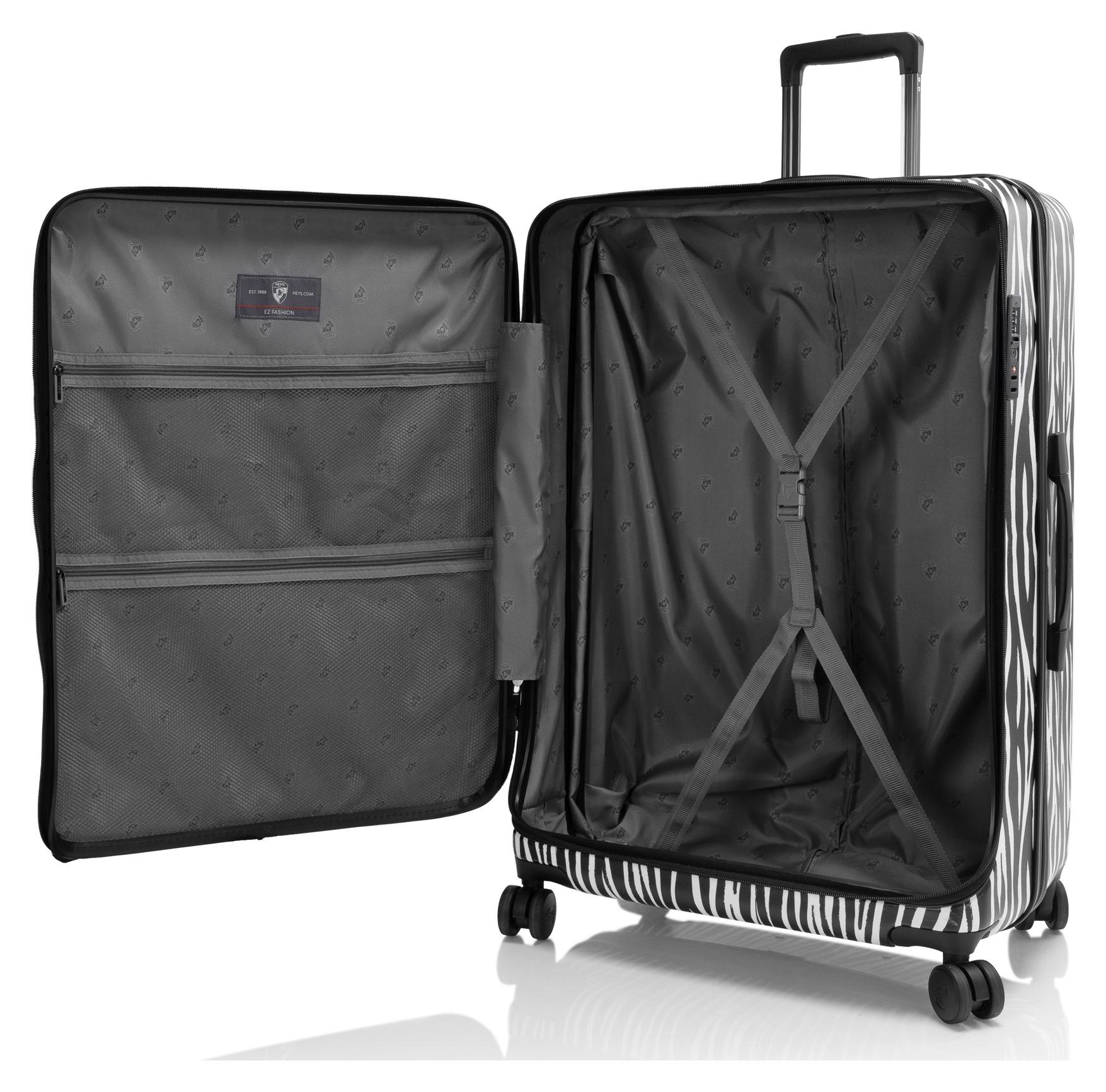 Veľký škrupinový kufor Heys EZ Fashion L Zebra – Obrázok 5