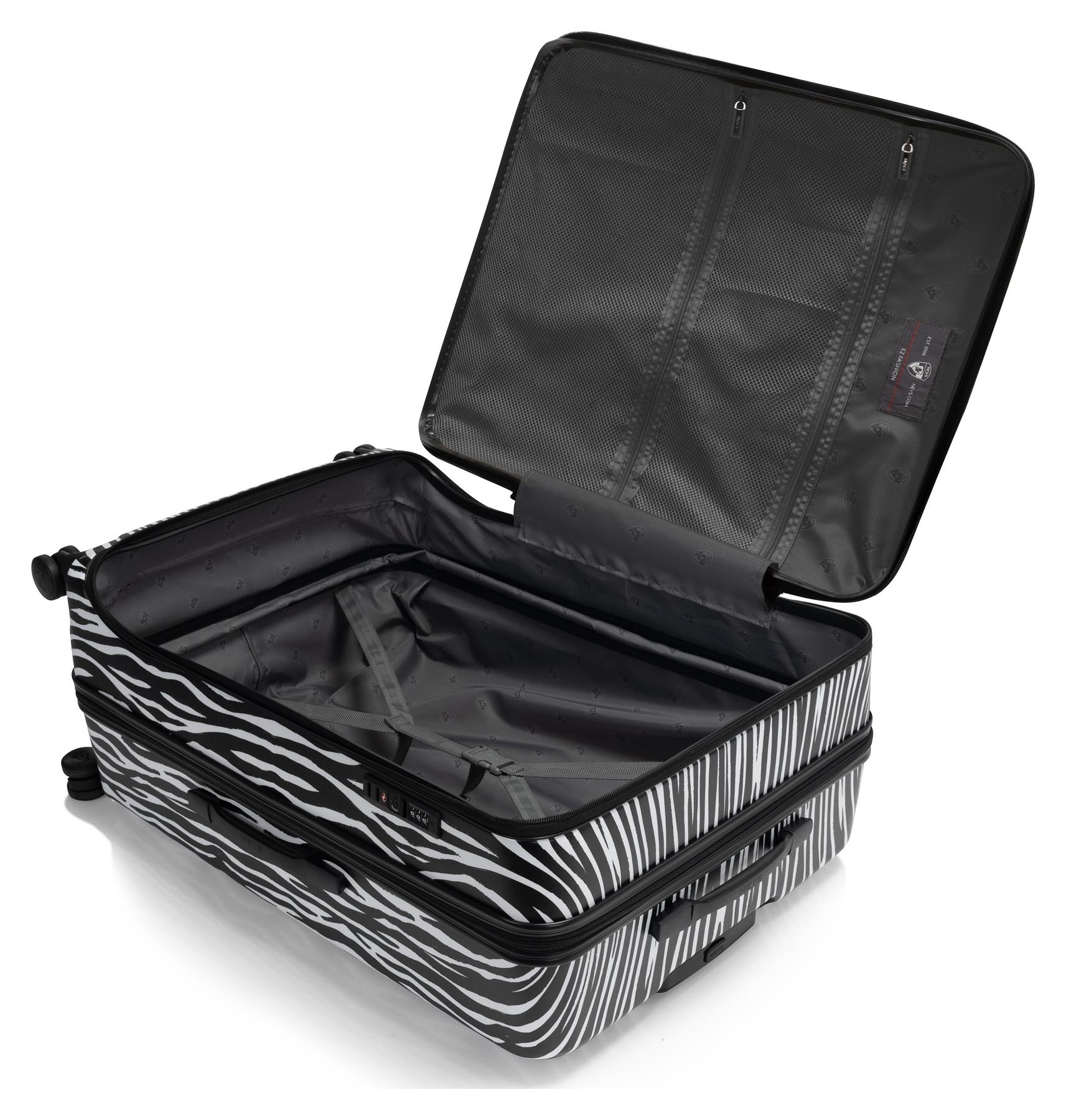 Veľký škrupinový kufor Heys EZ Fashion L Zebra – Obrázok 6