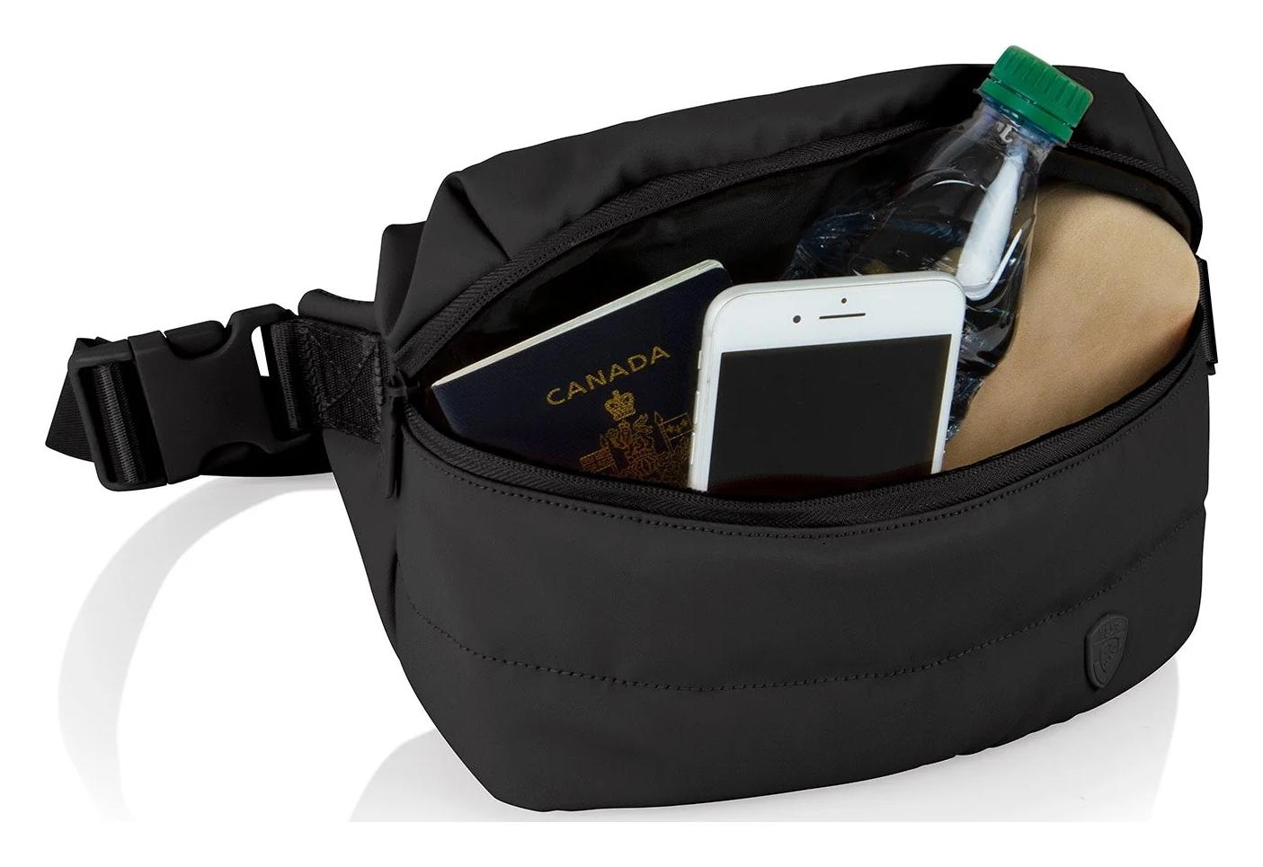 Dámska ľadvinka Heys Puffer Waist Bag Black – Obrázok 5