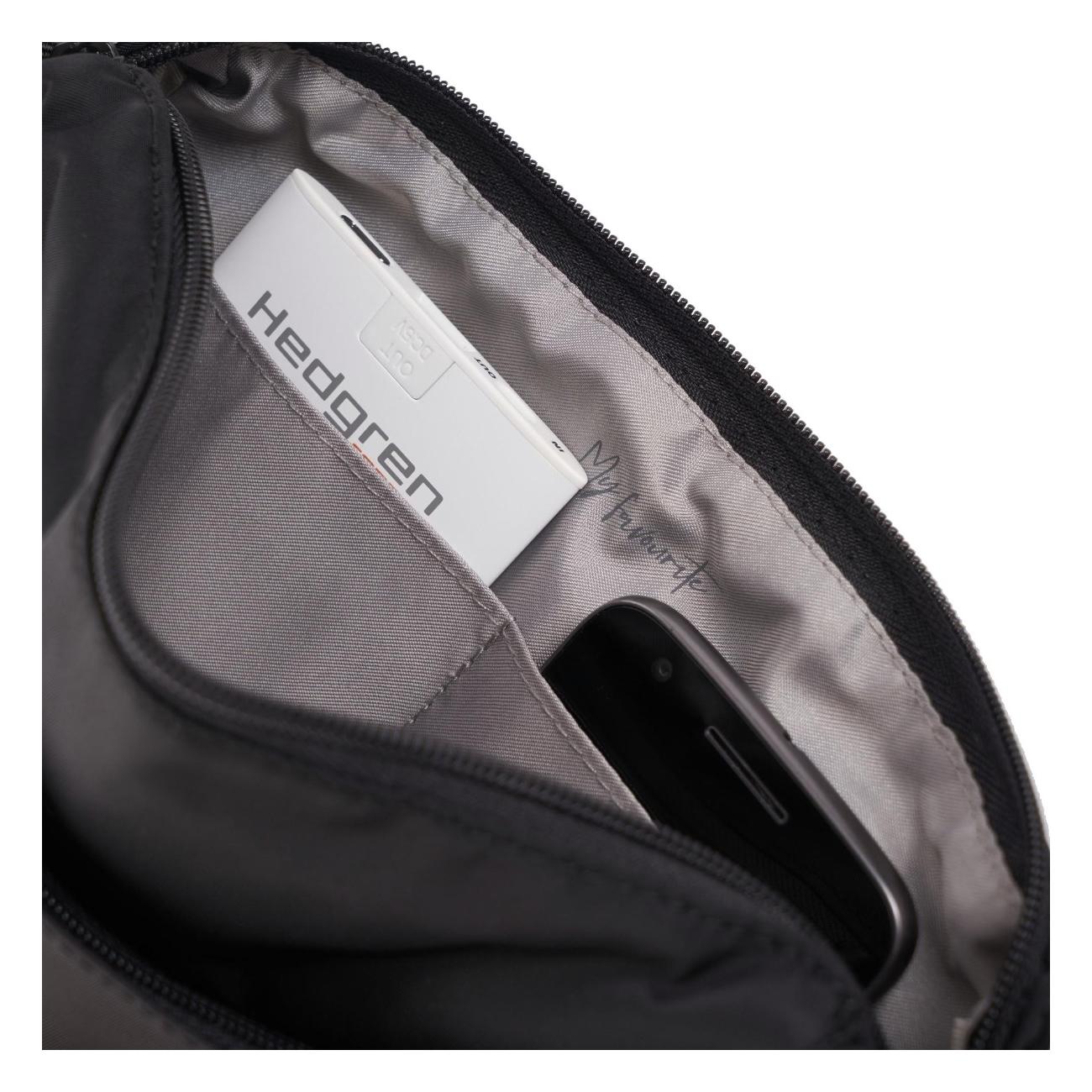 Športová crossbody kabelka Hedgren Eye Black – Obrázok 6