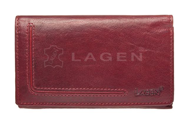 Dámska kožená peňaženka Lagen HT-31/T Red