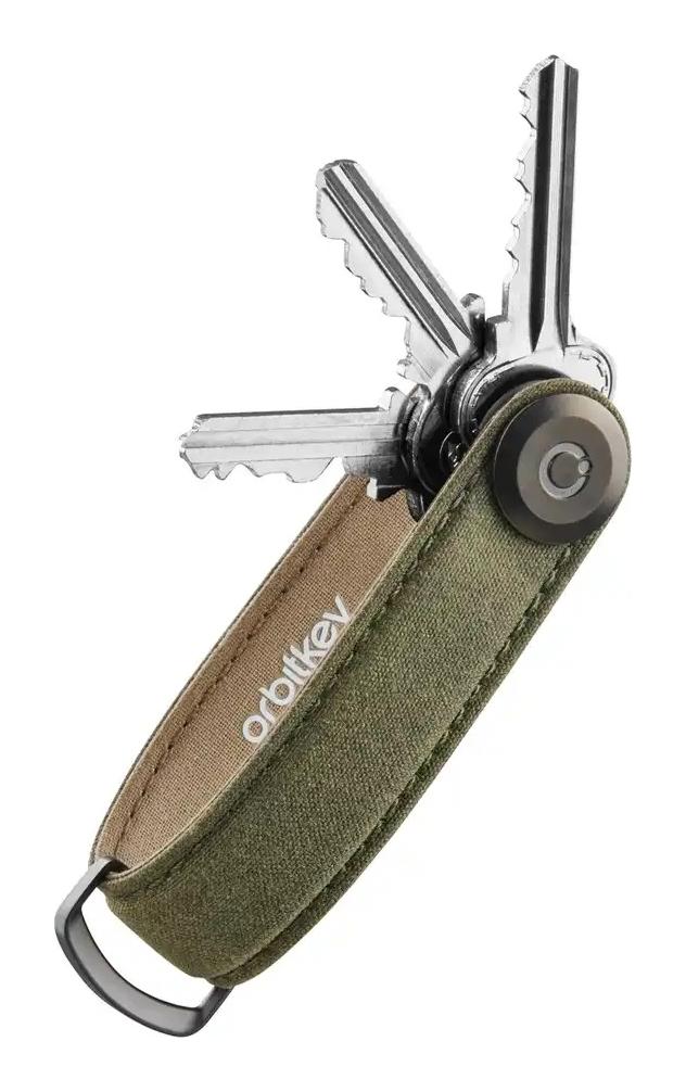 Kľúčenka Orbitkey Waxed Canvas Khaki Green
