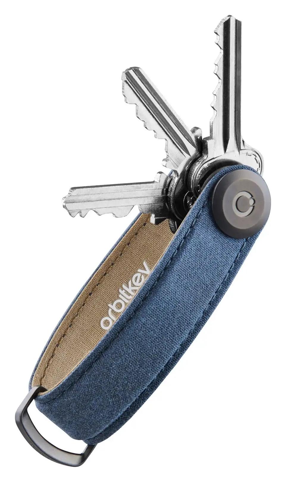 Kľúčenka Orbitkey Waxed Canvas Navy Blue