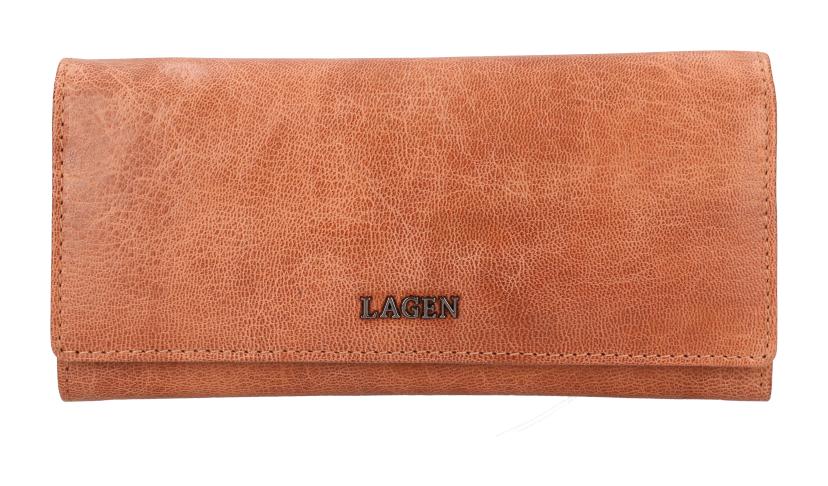 Dámska kožená peňaženka Lagen LG-7632P Apricot Dámska kožená peňaženka Lagen LG-7632P Apricot
