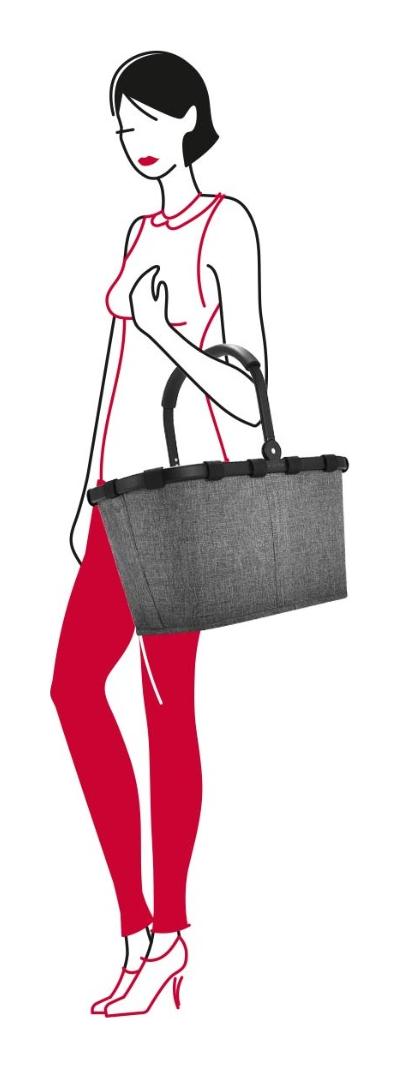 Skladací nákupný košík Reisenthel Carrybag Twist Silver – Obrázok 6