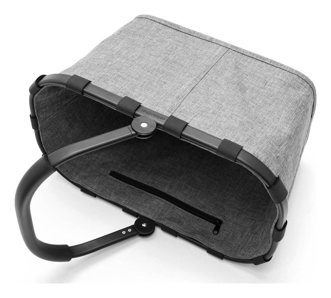 Skladací nákupný košík Reisenthel Carrybag Twist Silver – Obrázok 3