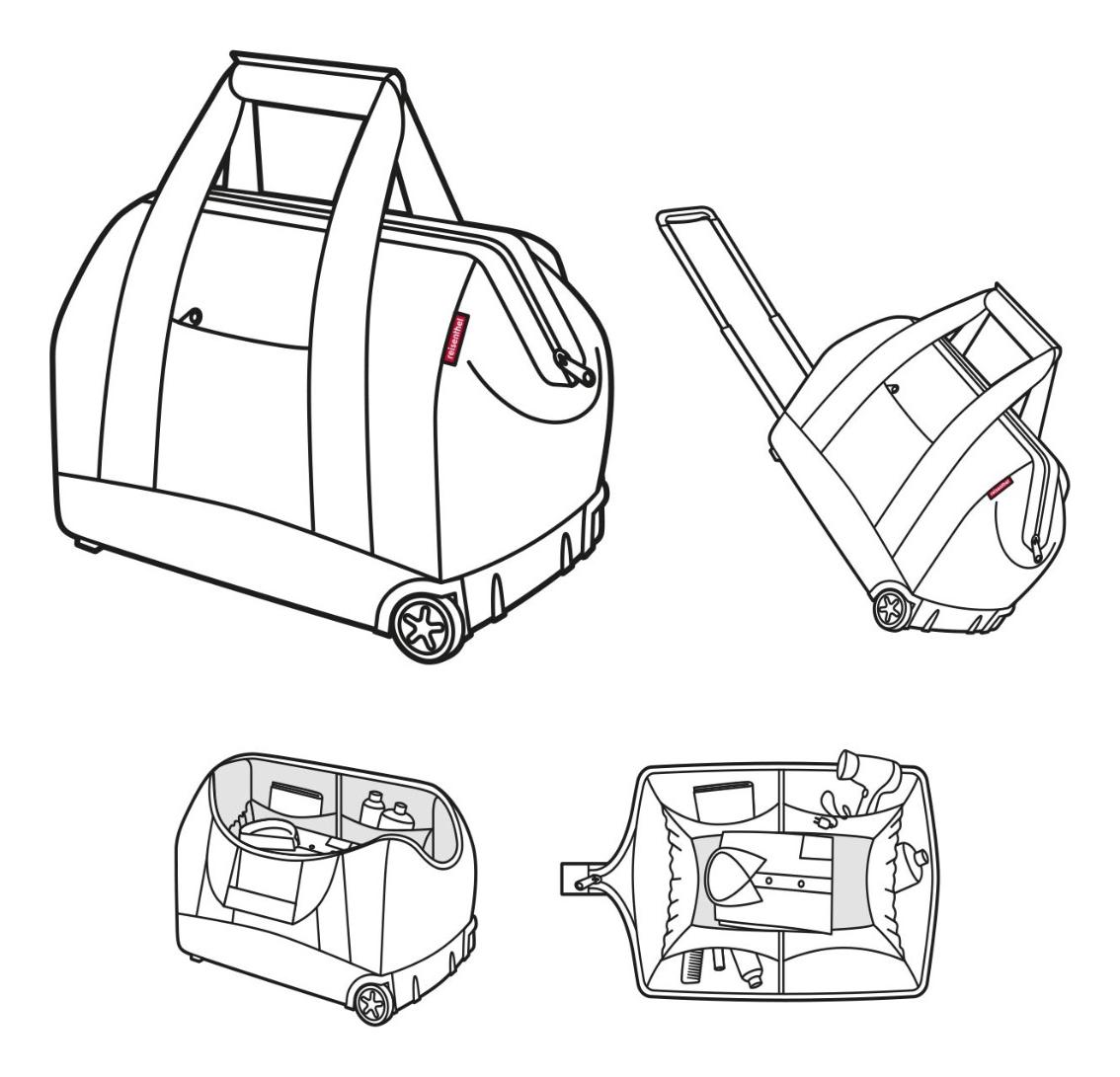 Cestovná taška na kolieskach Reisenthel Allrounder Trolley Twist Silver – Obrázok 6