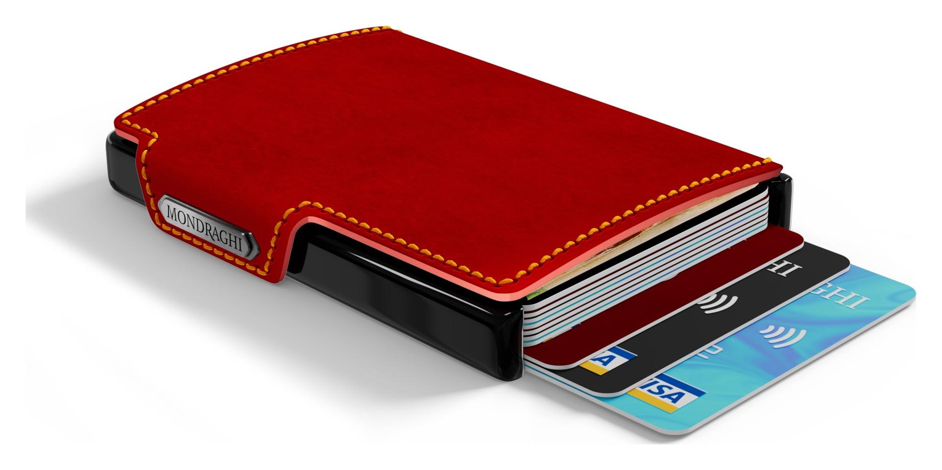 Kožená mini peňaženka Mondraghi Racing Red – Obrázok 4