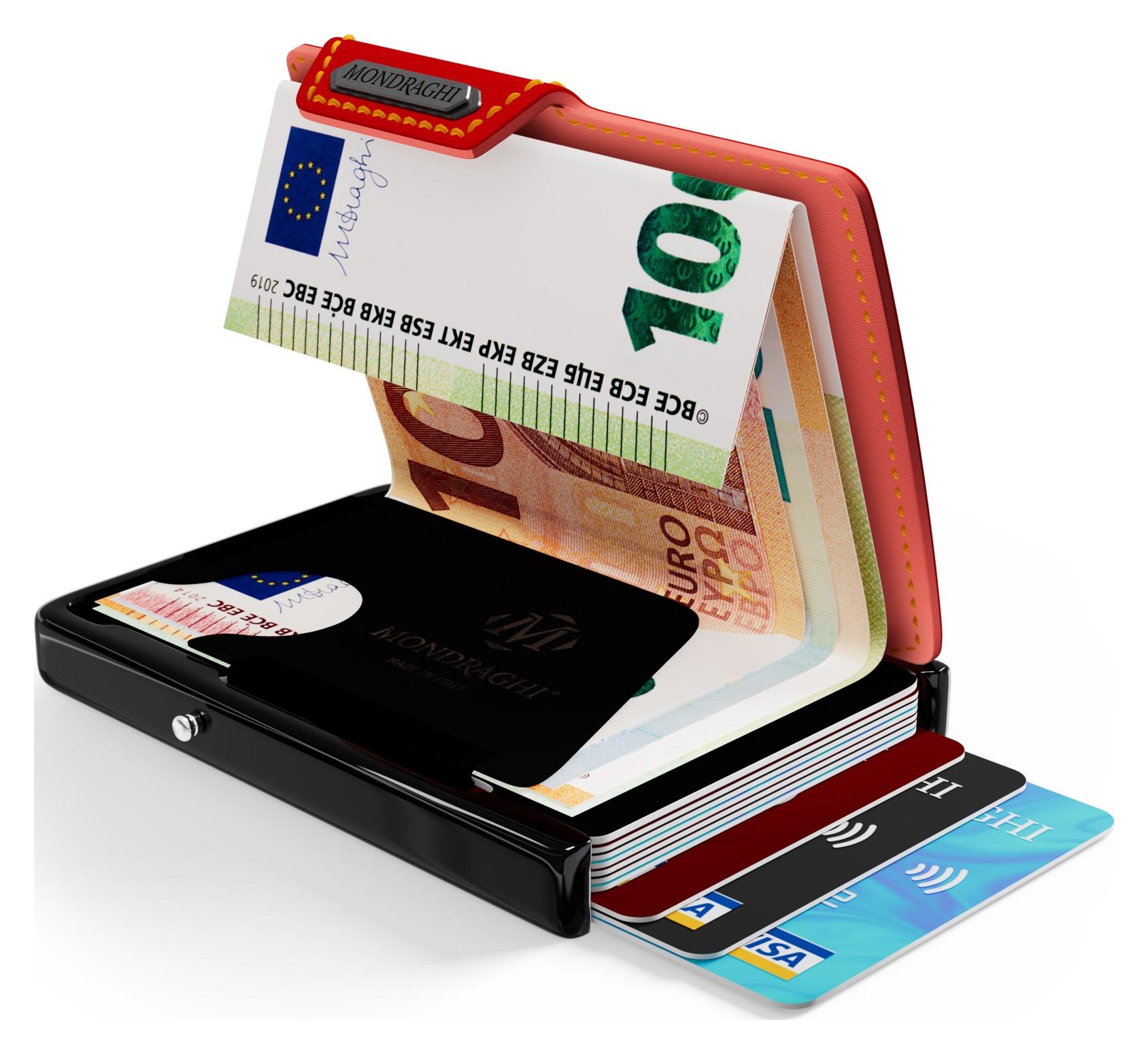 Kožená mini peňaženka Mondraghi Racing Red – Obrázok 5