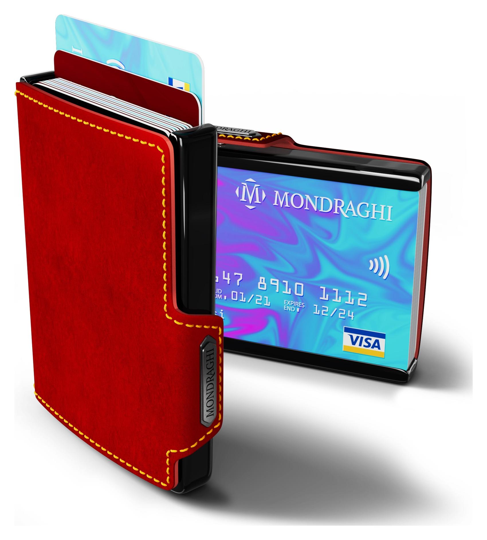 Kožená mini peňaženka Mondraghi Racing Red – Obrázok 3