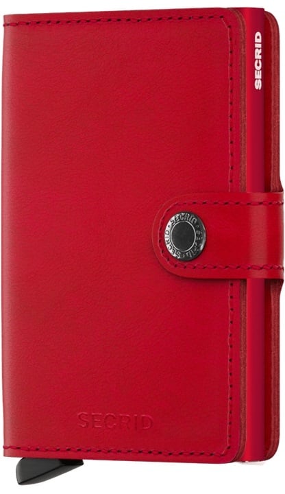 Kožená mini peňaženka Secrid Miniwallet Original Red-Red