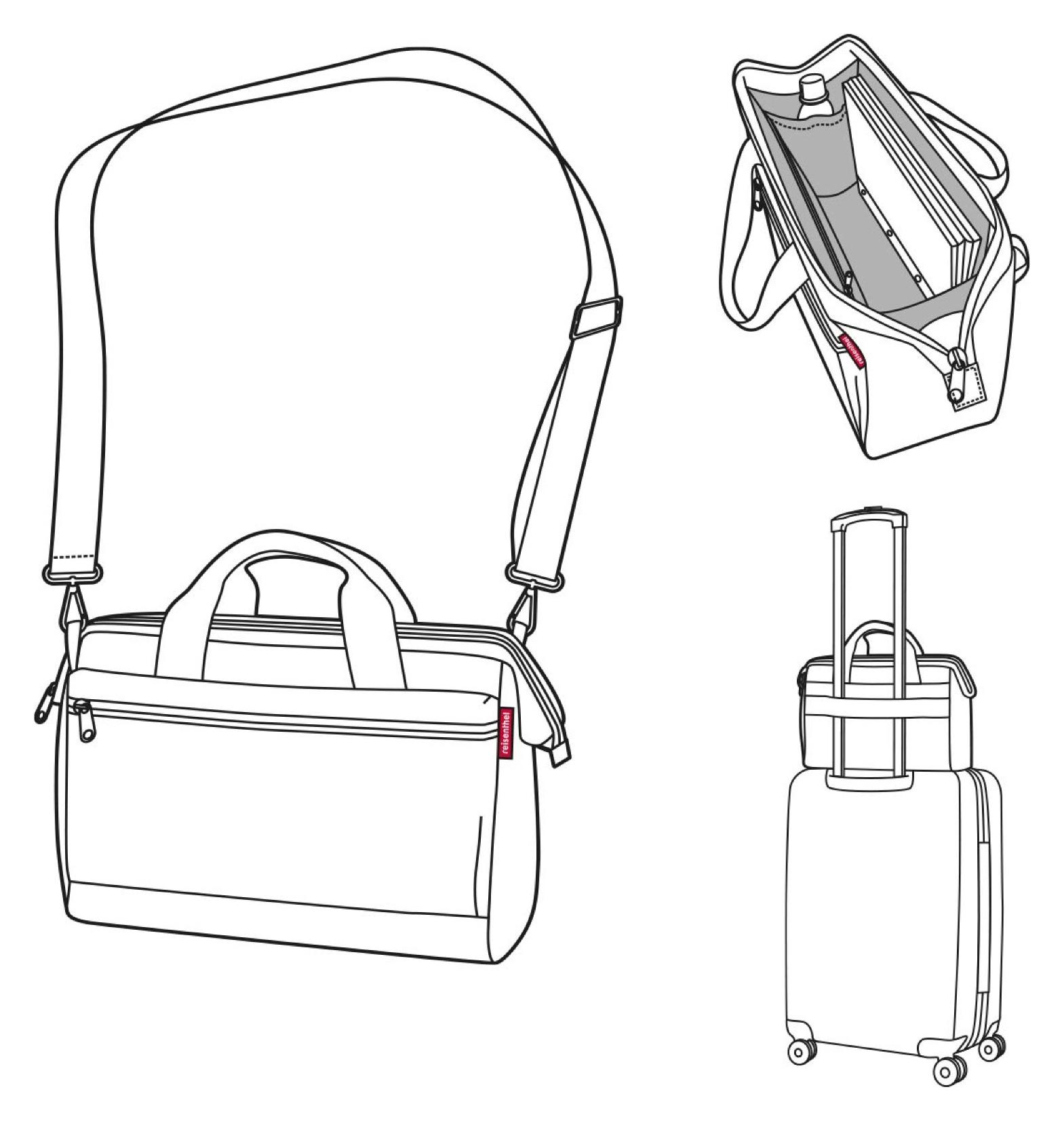 Dámska cestovná taška Reisenthel Allrounder S Pocket Herringbone Dark Blue – Obrázok 5