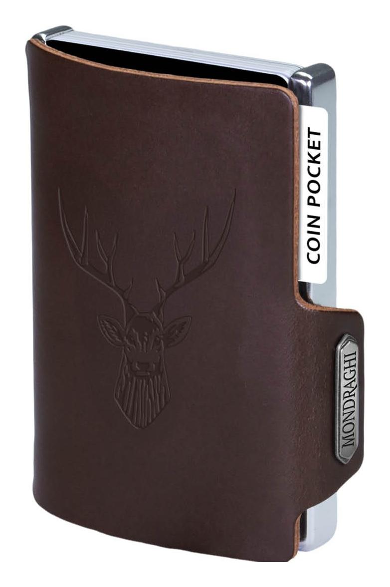 Kožená mini peňaženka Mondraghi Silhouette Classic Deer Brown