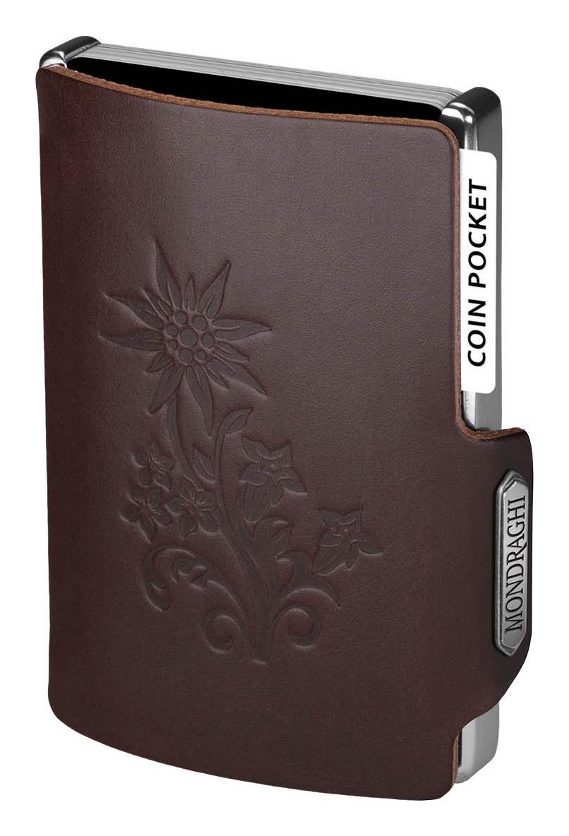 Kožená mini peňaženka Mondraghi Silhouette Edelweiss Brown