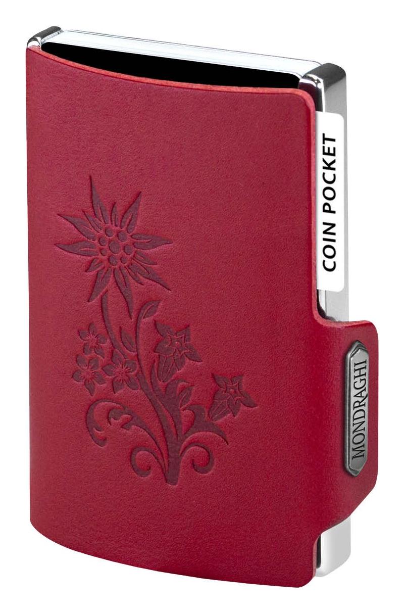 Kožená mini peňaženka Mondraghi Silhouette Edelweiss Red