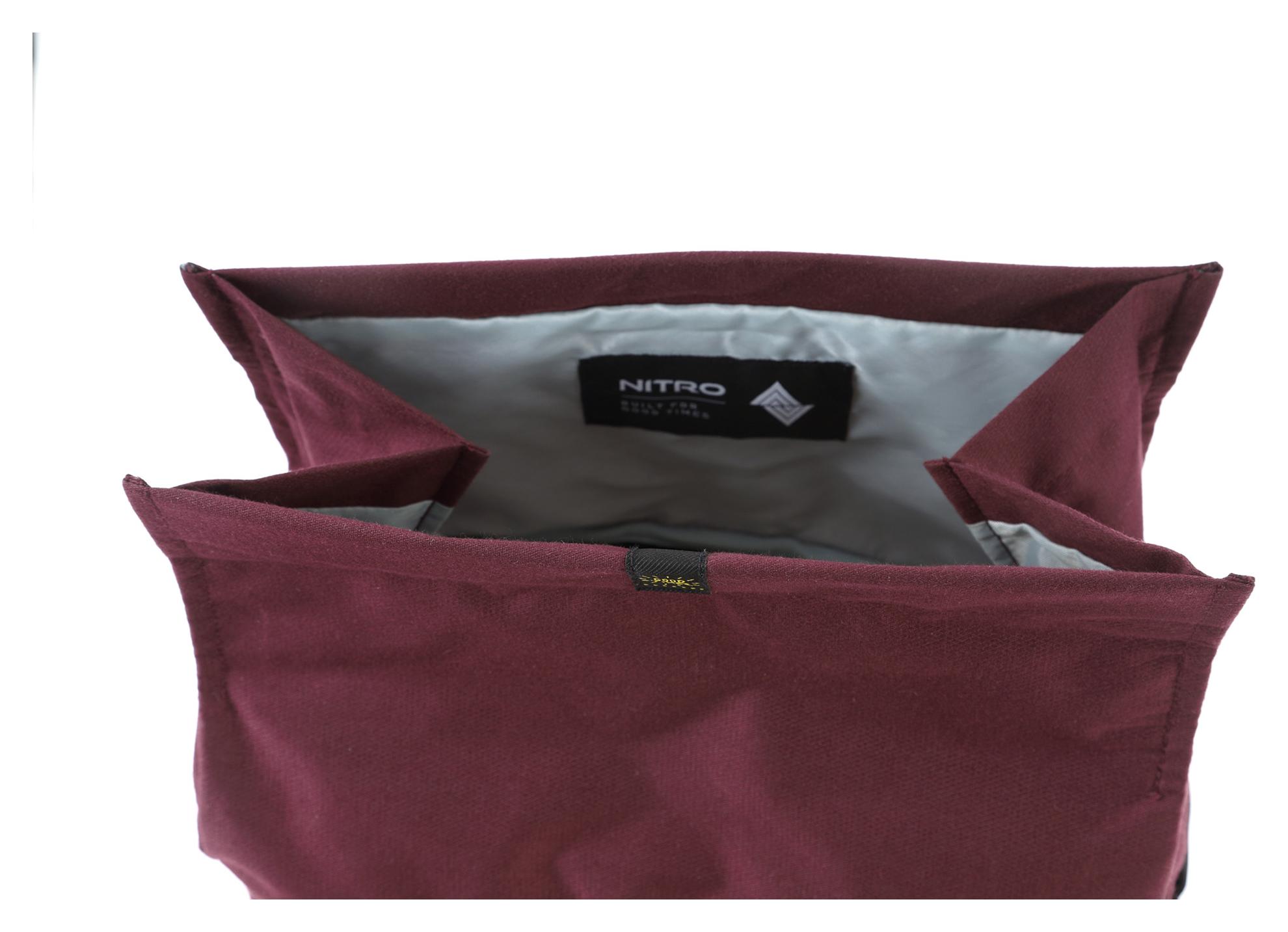 Roll-top batoh Nitro Scrambler Wine – Obrázok 6